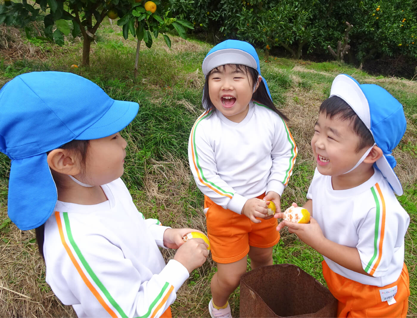 福祉農園でのこどもたちの様子